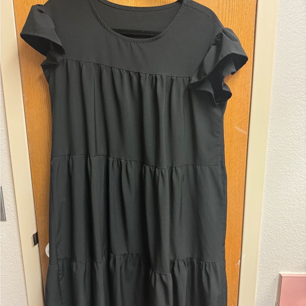 Black Tiered Dress
